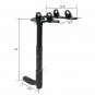 Two-car square tube tailstock EZ-BC202 black