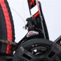 New black python-shaped mountain bike 26 inch single wheel double disc brake road bike