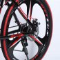 New black python-shaped mountain bike 26 inch single wheel double disc brake road bike