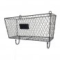 3pcs Wire Letter Mail Mount Metal Rack Basket Vintage Triple Organizer Black
