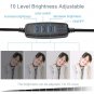 Kshioe 6-inch Ring Light Mountain Clip, One-Word Clip 2m Light Stand Bluetooth Set