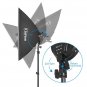 Kshioe 135W Photo Studio Photography 3 SoftBox LED Light Stand Continuous Lighting Kit Diffuse