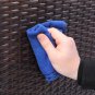 1pc Patio PE Wicker Rattan Armless Sofa