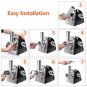 Electric Meat Grinder Sausage Maker with Handle Black