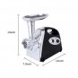 Electric Meat Grinder Sausage Maker with Handle Black