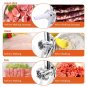 Electric Meat Grinder Sausage Maker with Handle Black