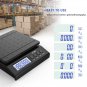 30KG/1G High Precision LCD Digital Postal Shipping Scale with Adapter Black