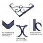 8.3" 2pcs Cast Iron Antique Style Garden Braces Rustic Shelf Bracket Black