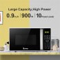 ZOKOP 23PX88-L / Black White 23L / 0.9cuft Conventional Microwave Oven With Display / Silver Handle