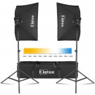 Kshioe Softbox Lighting Kit, Photo Equipment Studio Softbox 20" x 27", 45W Dimmable LED
