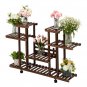 Artisasset 4-Layer 12-Seater Indoor/Outdoor Multifunctional Wooden Plant Stand