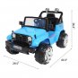 LEADZM LZ-5299 Small Jeep Dual Drive Battery 12V7Ah * 1 with 2.4G Remote Control Blue