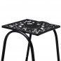 Artisasset One Lacquered 31-inch High Arched 4-Layer 6-Seat Potted Plant Stand with Patterned Layout