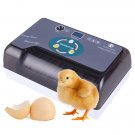 12-Egg Adjustable Egg Tray Practical Fully Automatic Poultry Incubator Set US Plug