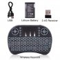 i8 Mini 2.4GHz Wireless Keyboard with Touchpad Black
