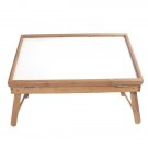 Table Top Adjustable Dining-table Wood Color & White Plank
