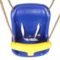 High Back Infant Swing Wide Seat Belt Toddler Child Kid Outdoor Play Blue
