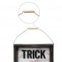 Artisasset TRICK OR TREAT Halloween Hanging Sign Holiday Square Wall Sign