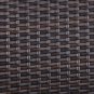 3 PCS PE Rattan Wicker Chairs Set Cushion with Table Outdoor Garden Furniture (Brown)