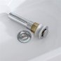 Bathroom Above Counter Square Ceramic Vessel Vanity Sink Art Basin - White Porcelain
