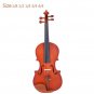 Glarry GV101 4/4 Acoustic Matt Violin Case Bow Rosin Strings Shoulder Rest Tuner Natural