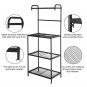 4-Tier Wire Mesh Laminate Kitchen Shelf