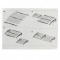 200 x 100 Household Application Door & Window Rain Cover Eaves Canopy Silver & Gray Bracket