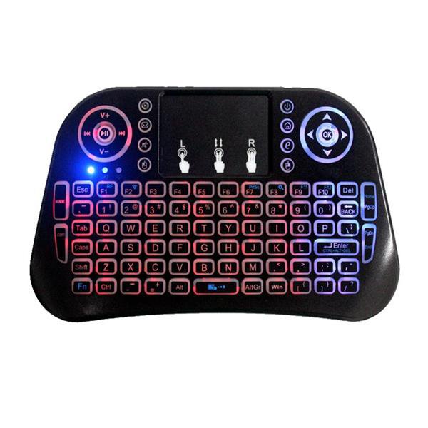 Mini i10 2.4G Air Mouse Wireless Keyboard with Touchpad Black