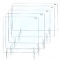 Leadzm Acrylic Removable Sneeze Guard, Clear Freestanding Protective Shield (23.6" x 23.6" x0.24")