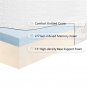 10" Two Layers Traditional Firm High Softness Cotton Mattress with 2 Pillows (Twin Size) White
