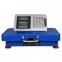 Leadzm 200KG/441lbs Wireless LCD Display Personal Floor Postal Platform Scale Blue