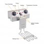 ZOKOP EH102V 16.9QT / 16L Total Capacity 24.9QT/23.6L Stainless Steel Faucet Double Tank Deep Fryer