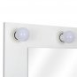 FCH Single Drawer Dresser with Light Cannon and Large Mirror White Cold Light