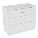 FCH Modern Simple 3-Drawer Dresser White