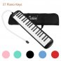 Glarry 37-Key Melodica with Mouthpiece & Hose & Bag Black