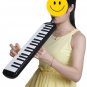 Glarry 37-Key Melodica with Mouthpiece & Hose & Bag Black
