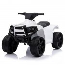 Kids Ride On Car ATV Four 4 Wheels Battery Powered with LED-White