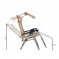 Zero Gravity Lounge Chair with Awning Leisure Chair Khaki