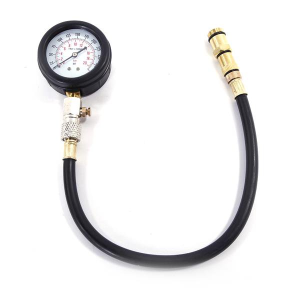 Multifunction Cylinder Pressure Gauge Black