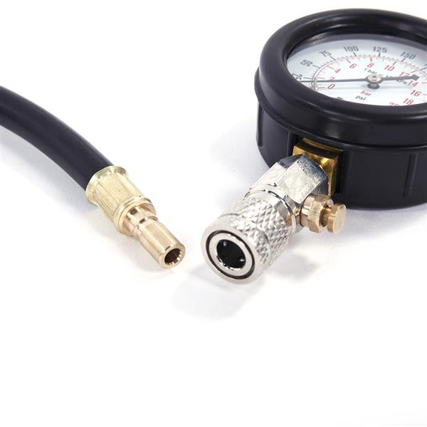 Multifunction Cylinder Pressure Gauge Black