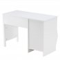 Painted Simple Student Table B, White with Drawers and Storage Function (108*49*73.5cm)