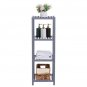 100% Bamboo Bathroom Shelf 4-Tier Multifunctional Storage Rack Shelving Unit 33 X 33 X 98cm-Grey