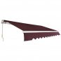 12x10 ft Retractable Awning Wine Red