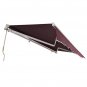 12x10 ft Retractable Awning Wine Red