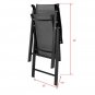 4pcs Outdoor Teslin Folding Chair Gray