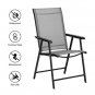 4pcs Outdoor Teslin Folding Chair Gray