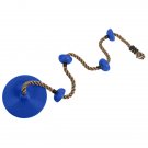 Climbing Rope Swing with Disc Swing Seat Set Rope Ladder for Kids Outdoor Tree Backyard Play Blue
