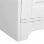Double Door Five-tier Storage Cabinet White