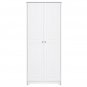 Double Door Five-tier Storage Cabinet White