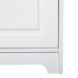 Double Door Five-tier Storage Cabinet White